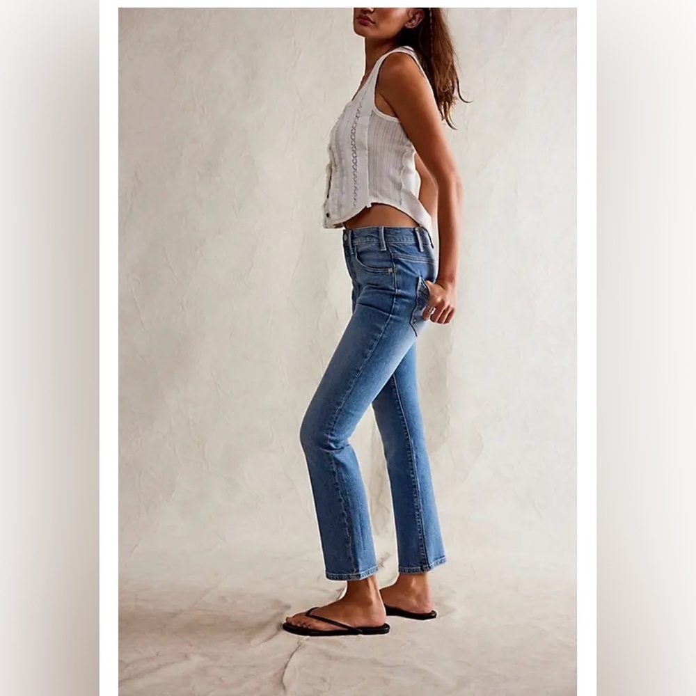 Free People We The Free Low Maintenance Mid Rise Crop Boot - Picture 6 of 11